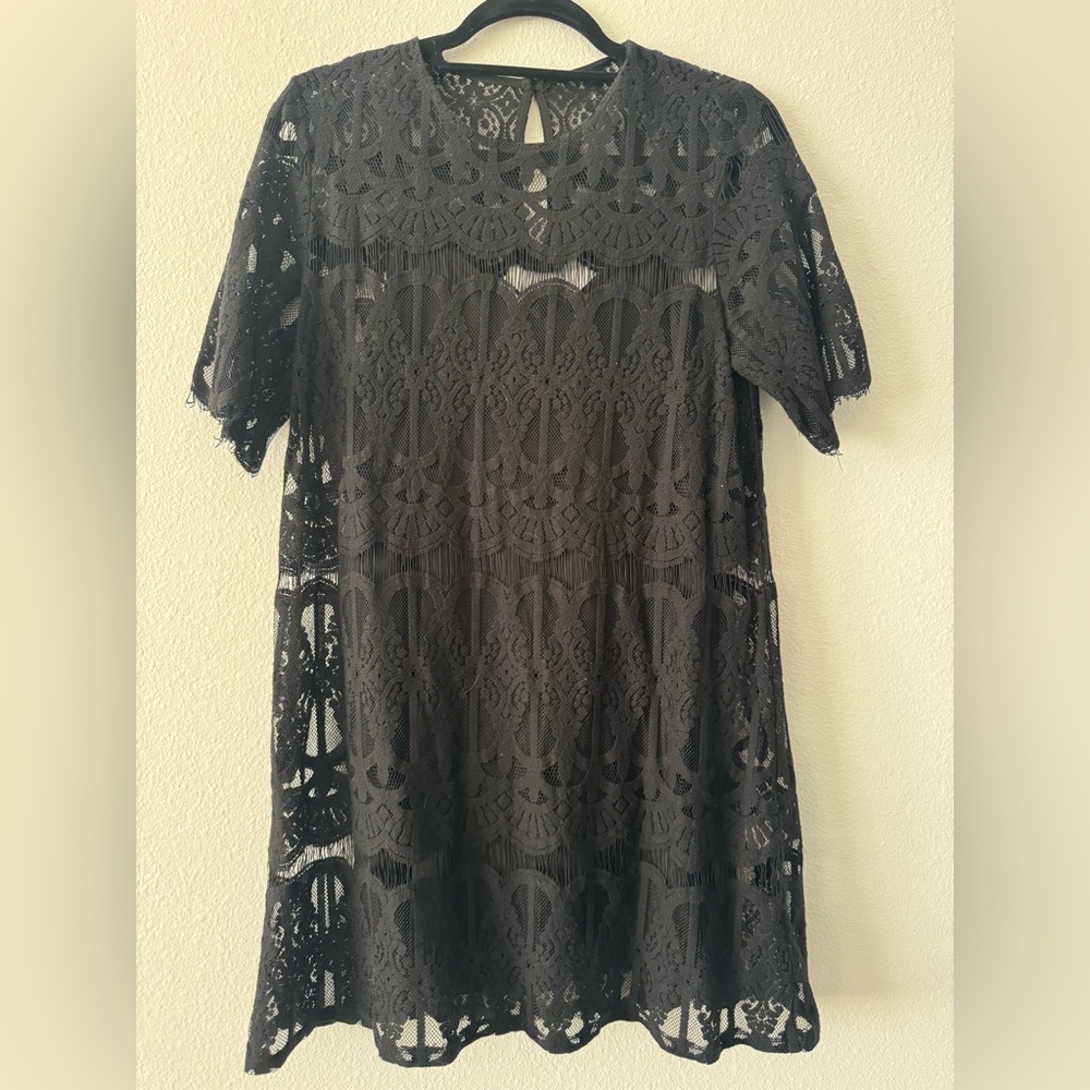 Black Lace Cocktail Dress